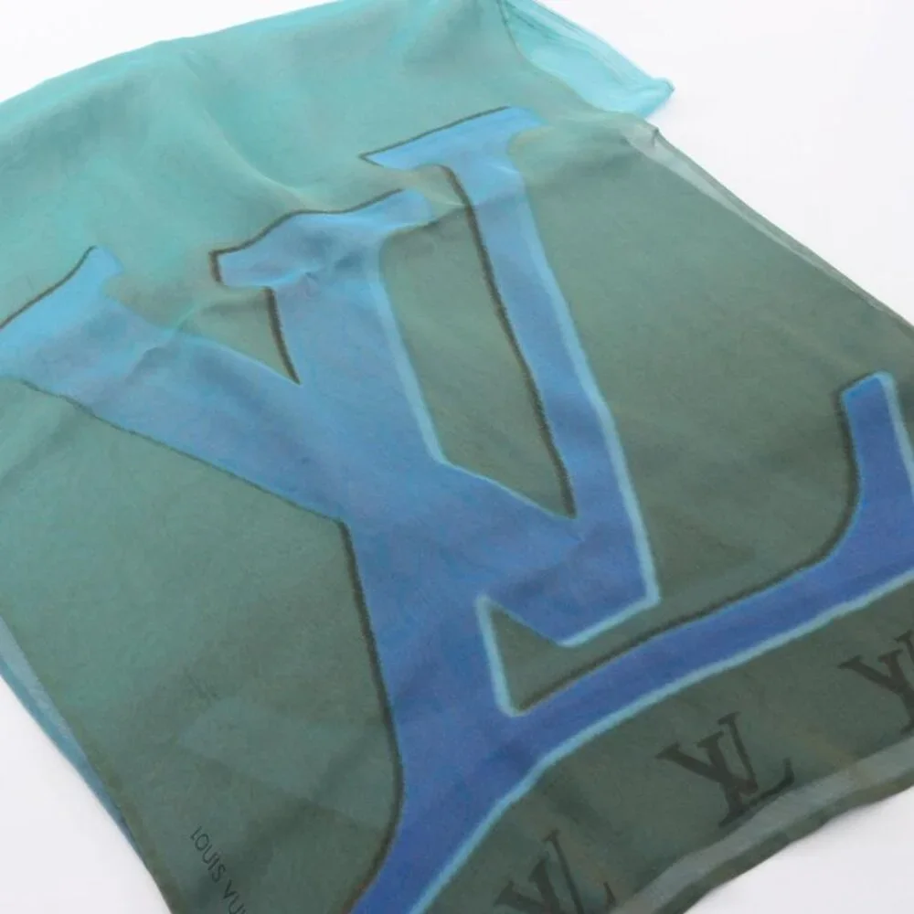 Louis Vuitton Scarf LV Logo Silk - Picture 8 of 8